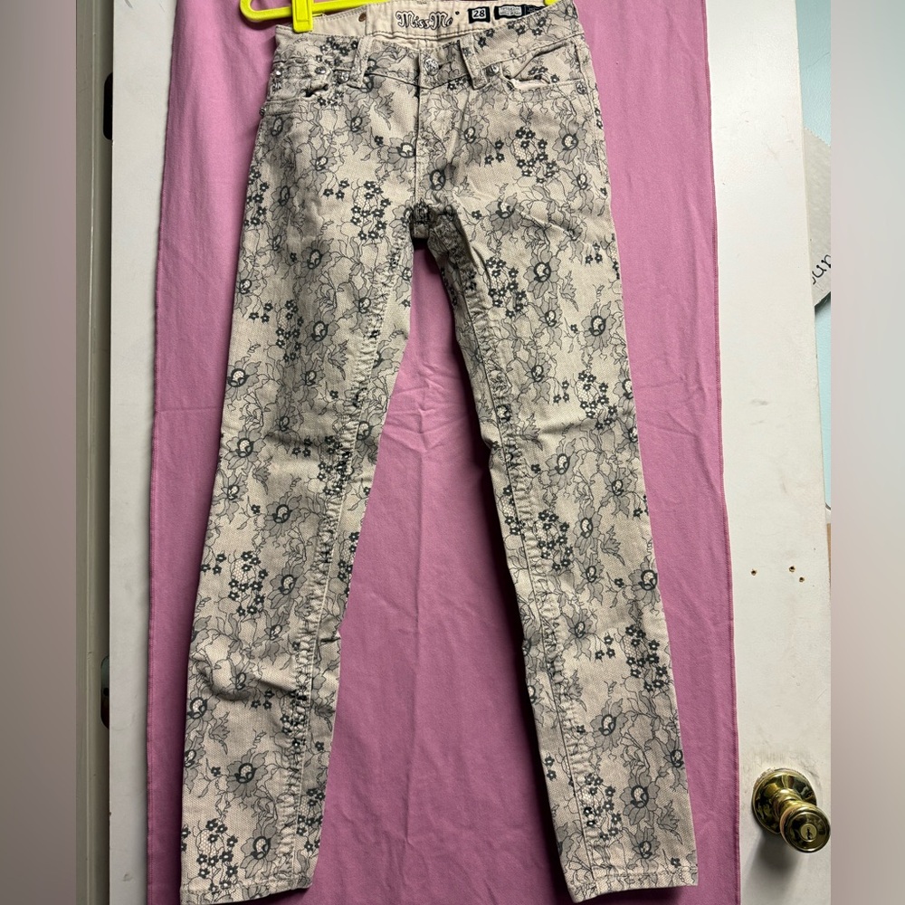 Miss Me Black Floral Women's Skinny Jeans